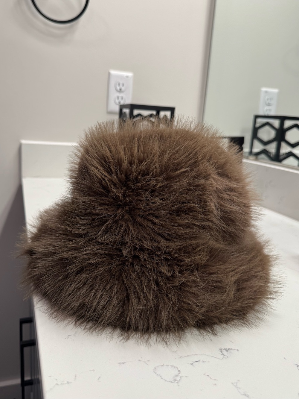 Natasha Faux Fur Bucket Hat